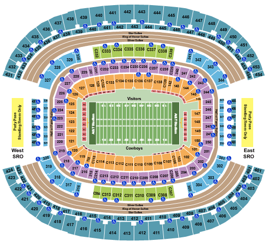 At T Cotton Bowl Seating Chart